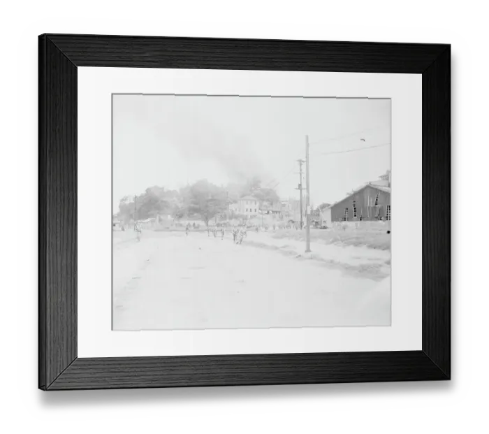Framed Print : American Troops Setting Fire to Town Framed Print : American Troops Setting Fire to Town