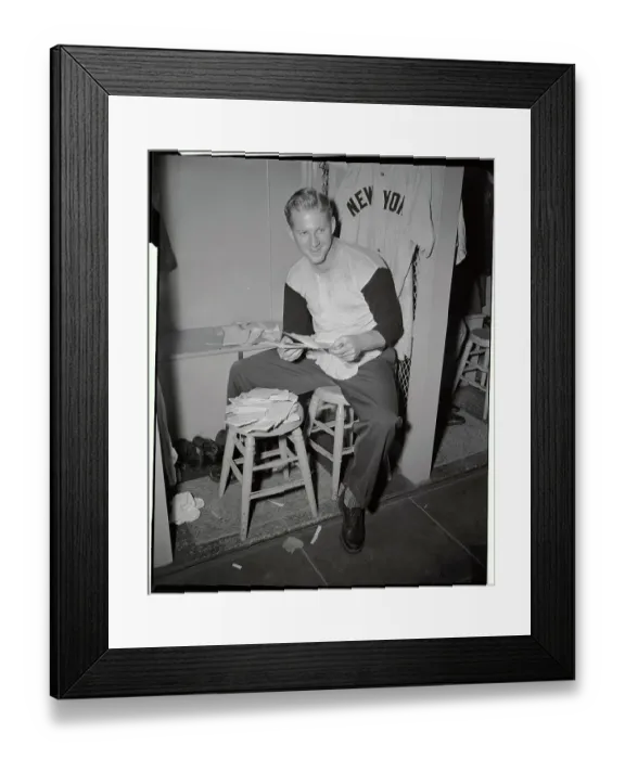 Framed Print : Ed Ford Holding his Fan Mail Framed Print : Ed Ford Holding his Fan Mail