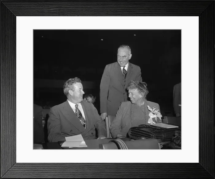 Framed Print : Senator John Sparkman, Eleanor Roosevelt, and Dean Acheson Framed Print : Senator John Sparkman, Eleanor Roosevelt, and Dean Acheson
