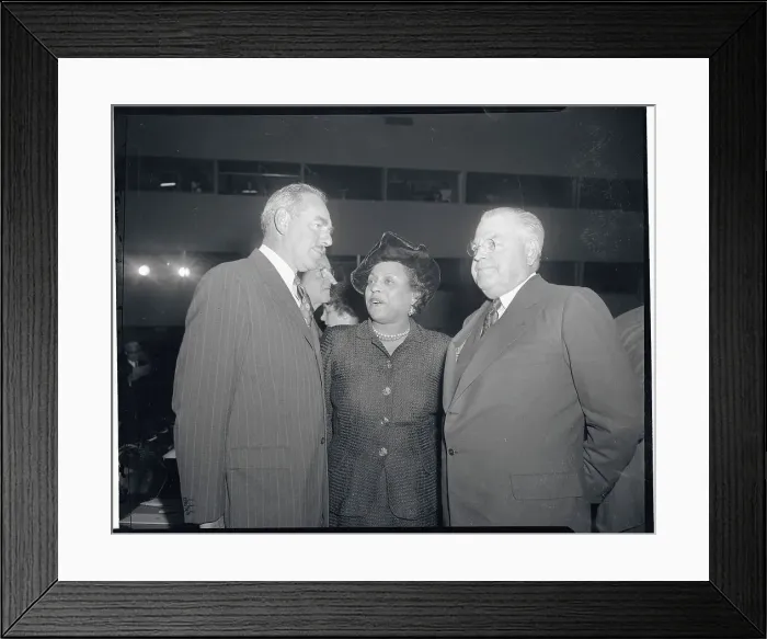 Framed Print : U. N. Delegates Having Conversation Framed Print : U. N. Delegates Having Conversation