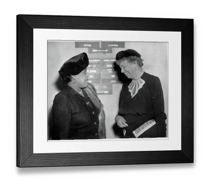 Framed Print : Eleanor Roosevelt Talking with Edith Sampson at United Nations General Assembly Framed Print : Eleanor Roosevelt Talking with Edith Sampson at United Nations General Assembly