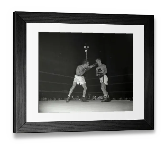 Framed Print : L.Dauthuille Vs. Jake Lamotta Fight Framed Print : L.Dauthuille Vs. Jake Lamotta Fight