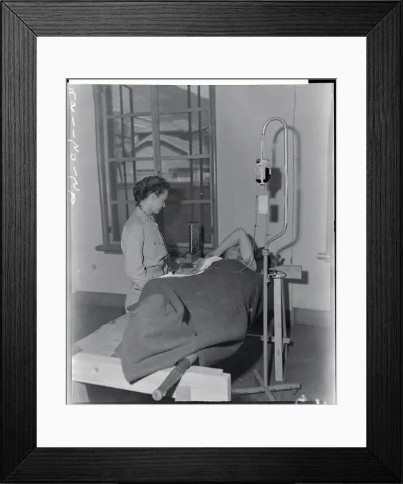 Framed Print : Nurse Attending Wounded Soldier Framed Print : Nurse Attending Wounded Soldier