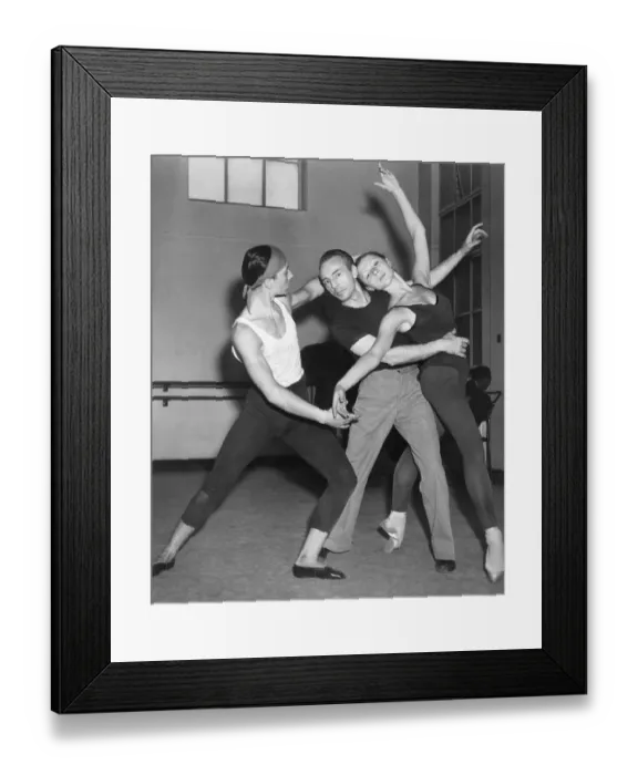 Framed Print : Dancer David Blair Practicing Ballet Position Framed Print : Dancer David Blair Practicing Ballet Position