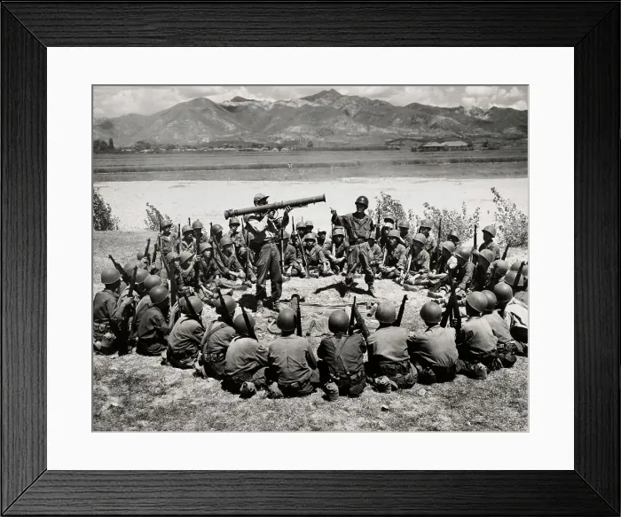 Framed Print : Training Of South Korean Soldiers Framed Print : Training Of South Korean Soldiers