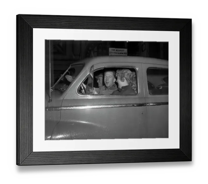 Framed Print : Garry Davis in Car Framed Print : Garry Davis in Car