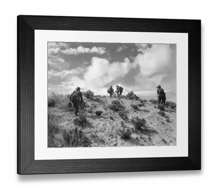Framed Print : Troops Crossing Pohang Battle Front, Korea 1950 Framed Print : Troops Crossing Pohang Battle Front, Korea 1950