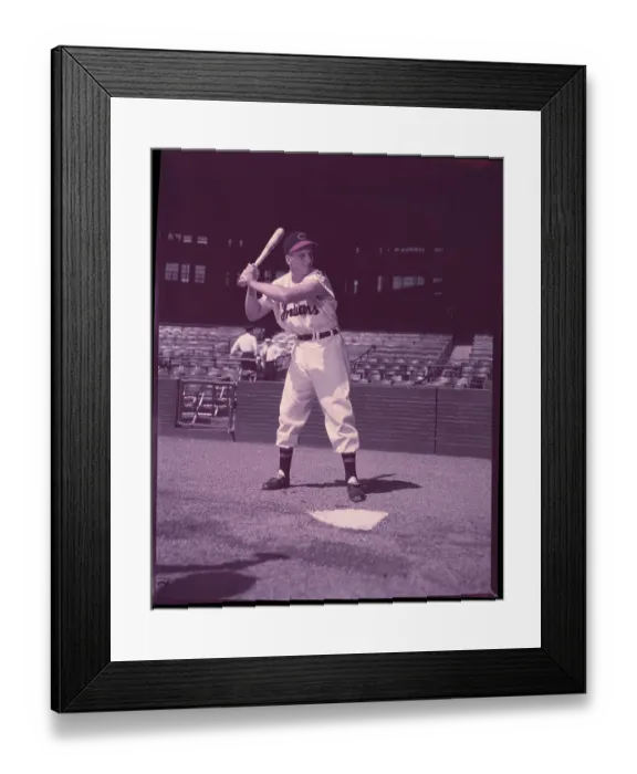 Framed Print : Al Rosen Holding Posing with Bat Framed Print : Al Rosen Holding Posing with Bat