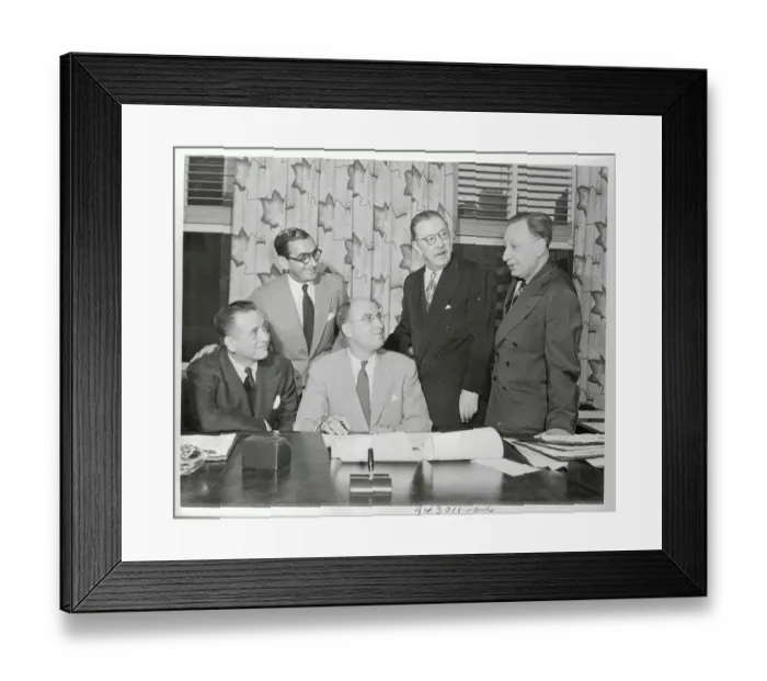 Framed Print : Irving Berlin with NBC Officials Framed Print : Irving Berlin with NBC Officials