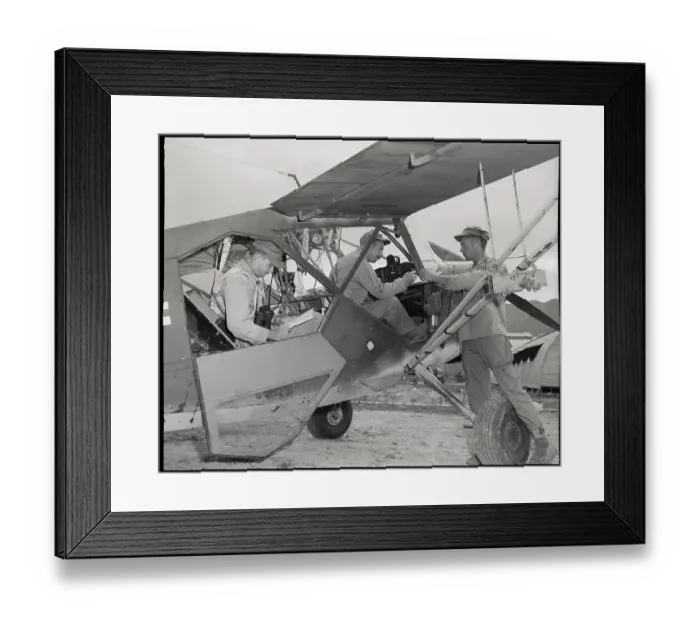 Framed Print : Soldiers Seated In Airplane Cockpit Framed Print : Soldiers Seated In Airplane Cockpit