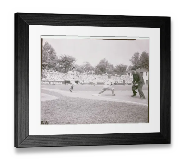 Framed Print : Little League Baseball Action