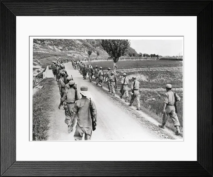 Framed Print : S. Korean Soldiers March W / New Equip Framed Print : S. Korean Soldiers March W / New Equip