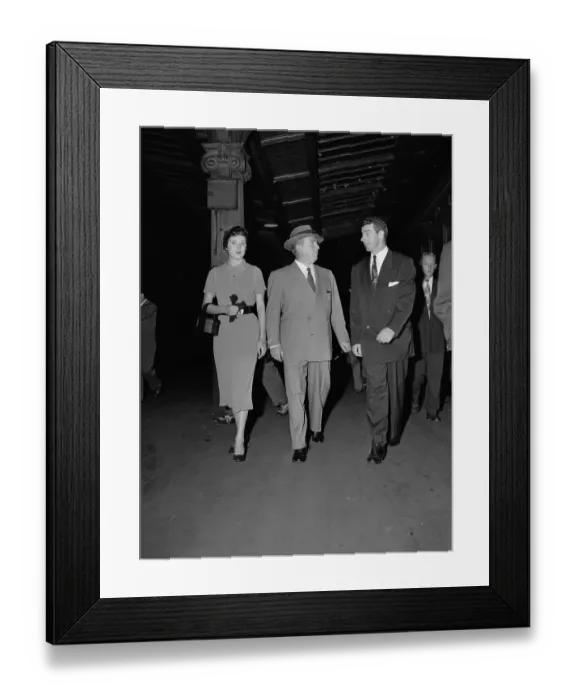 Framed Print : William O'Dwyer with Joe DiMaggio Framed Print : William O'Dwyer with Joe DiMaggio