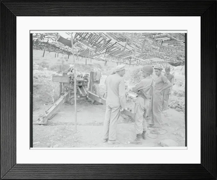 Framed Print : Edward Kraig Conversing with Officers Framed Print : Edward Kraig Conversing with Officers