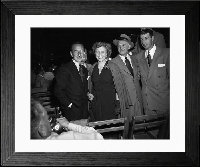 Framed Print : M Truman & J Dimaggio With Other Men Framed Print : M Truman & J Dimaggio With Other Men