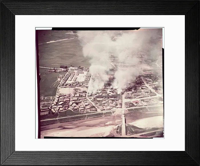 Framed Print : Strafing Attacks by Air Force Framed Print : Strafing Attacks by Air Force