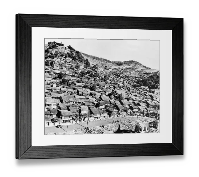 Framed Print : Unharmed Area of Nagasaki Framed Print : Unharmed Area of Nagasaki