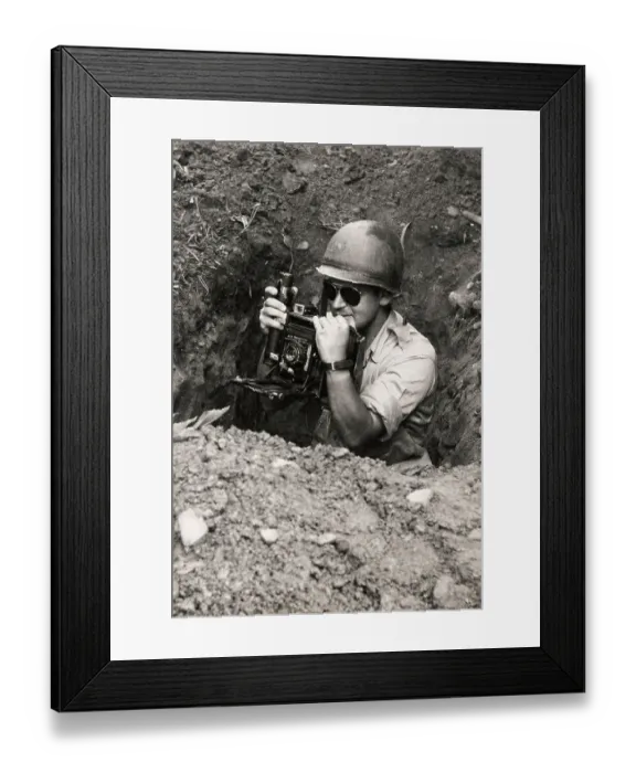Framed Print : Korean War Photographer Framed Print : Korean War Photographer