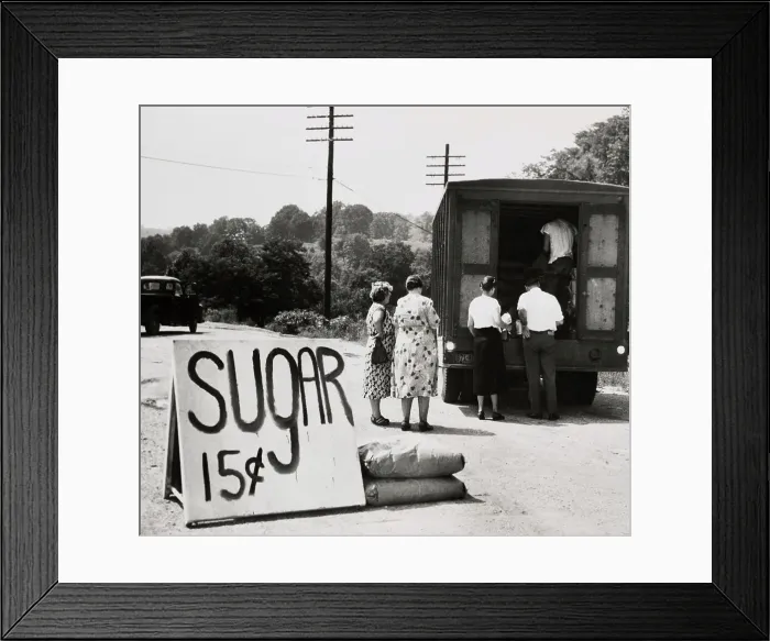 Framed Print : Panic-Buying Caused By Korean War Framed Print : Panic-Buying Caused By Korean War