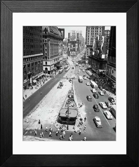 Framed Print : Road Paving in Manhattan Framed Print : Road Paving in Manhattan