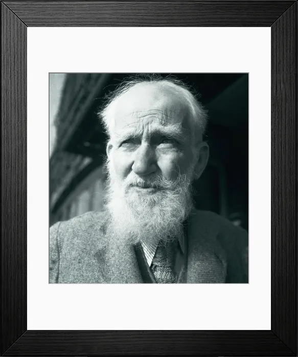 Framed Print : George Bernard Shaw Framed Print : George Bernard Shaw