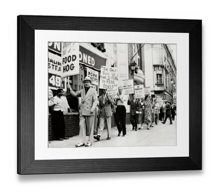 Framed Print : Protest Against Hoarding Framed Print : Protest Against Hoarding