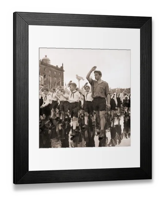 Framed Print : Young Pioneers at Communist Rally Framed Print : Young Pioneers at Communist Rally