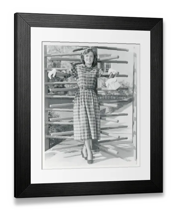 Framed Print : Portrait of Debbie Reynolds