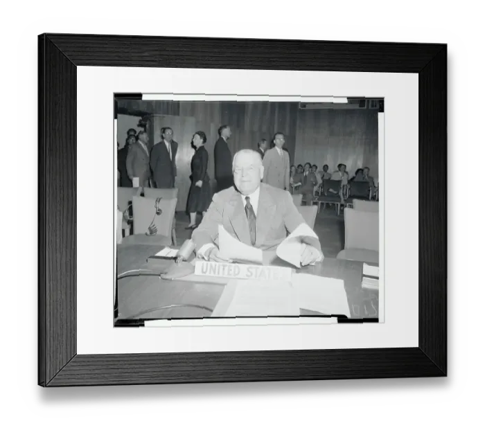 Framed Print : Senator Warren Austin