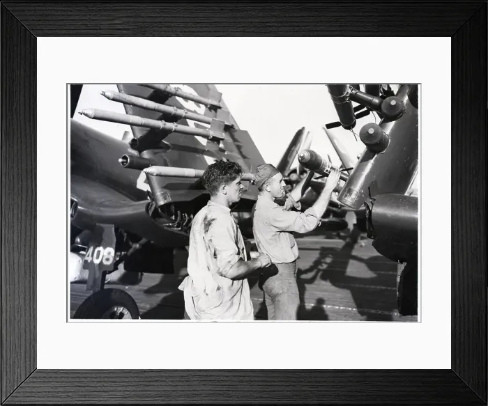 Framed Print : Soldiers Attach Fuze To A Rocket
