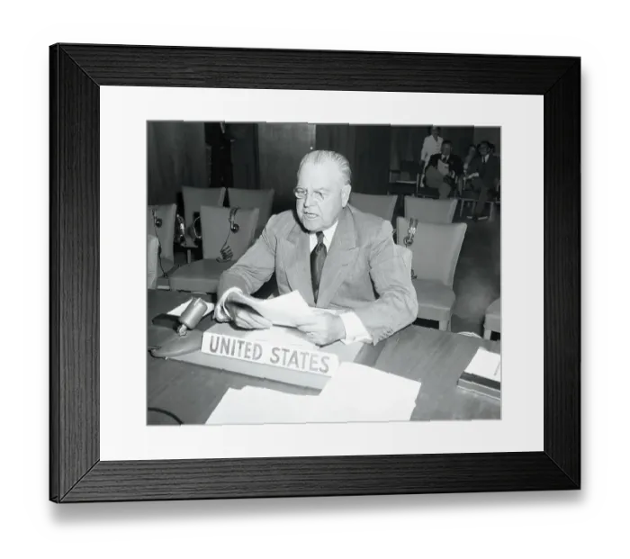 Framed Print : Senator Warren Austin Framed Print : Senator Warren Austin