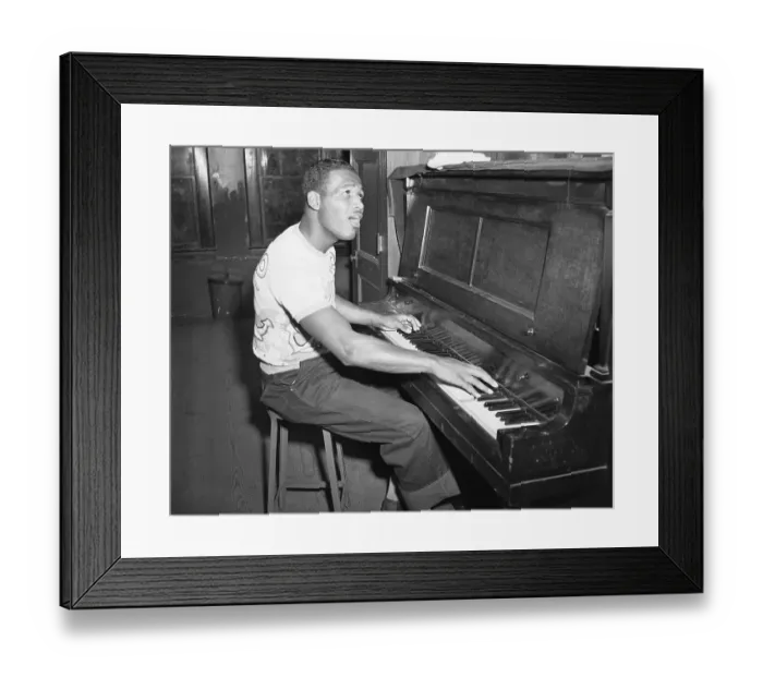 Framed Print : Sugar Ray Robinson Plays Piano Framed Print : Sugar Ray Robinson Plays Piano