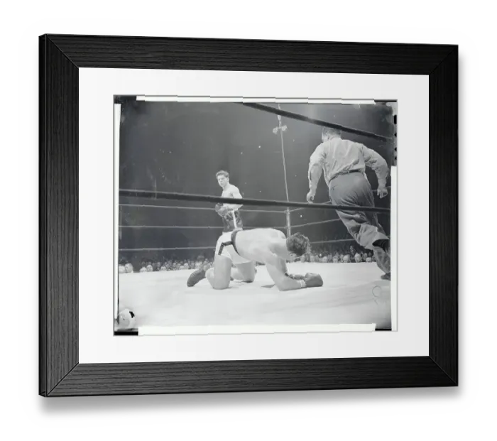 Framed Print : Tiberio Mitri After a Knock Out Framed Print : Tiberio Mitri After a Knock Out