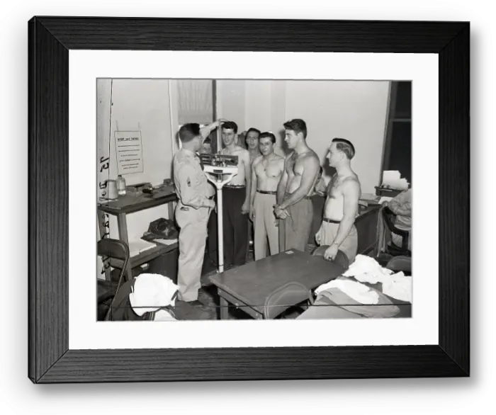 Framed Print : New Jersey Draftees Take Mental Exam Framed Print : New Jersey Draftees Take Mental Exam
