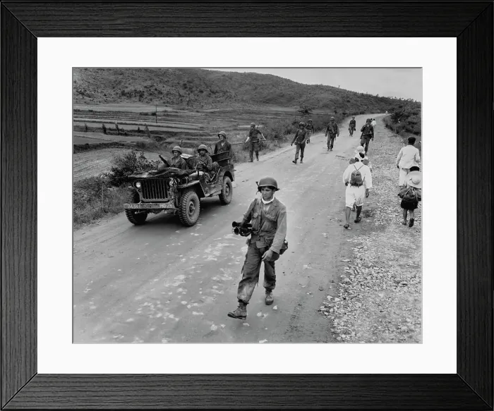 Framed Print : US Troops In Korea Framed Print : US Troops In Korea