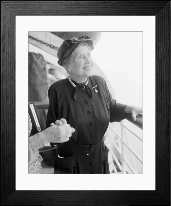 Framed Print : Helen Keller Arriving from France Framed Print : Helen Keller Arriving from France