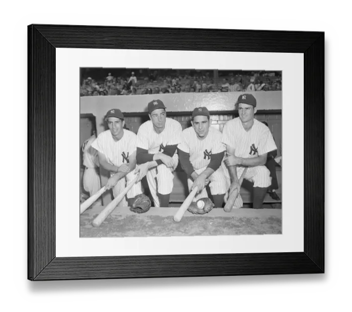 Framed Print : Yankees Holding Their Bats Framed Print : Yankees Holding Their Bats