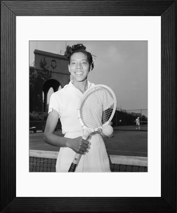 Framed Print : Tennis Player Althea Gibson Framed Print : Tennis Player Althea Gibson