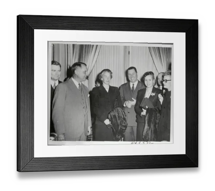 Framed Print : Juan Trippe Meeting with Juan and Eva Peron Framed Print : Juan Trippe Meeting with Juan and Eva Peron