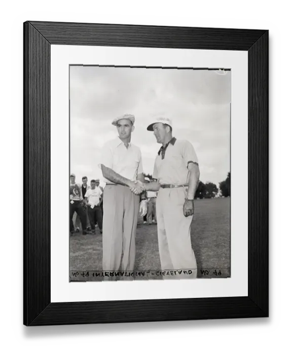 Framed Print : Chandler Harper and Henry Williams Shaking Hands Framed Print : Chandler Harper and Henry Williams Shaking Hands