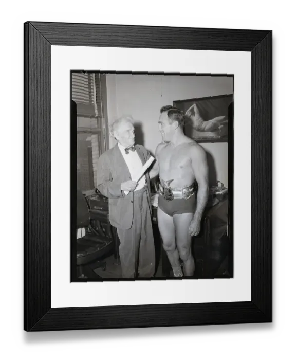 Framed Print : Bernarr Macfadden & Marvin Mercer