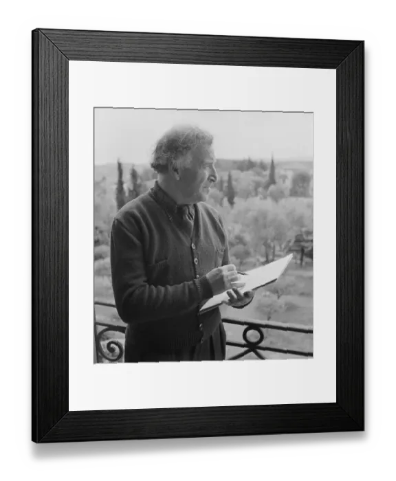 Framed Print : Marc Chagall Standing in Doorway Framed Print : Marc Chagall Standing in Doorway