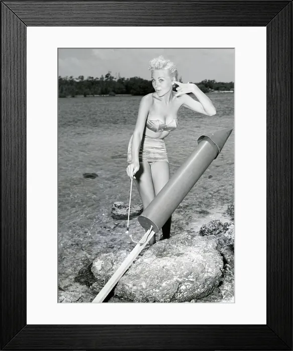 Framed Print : Model Lighting Skyrocket