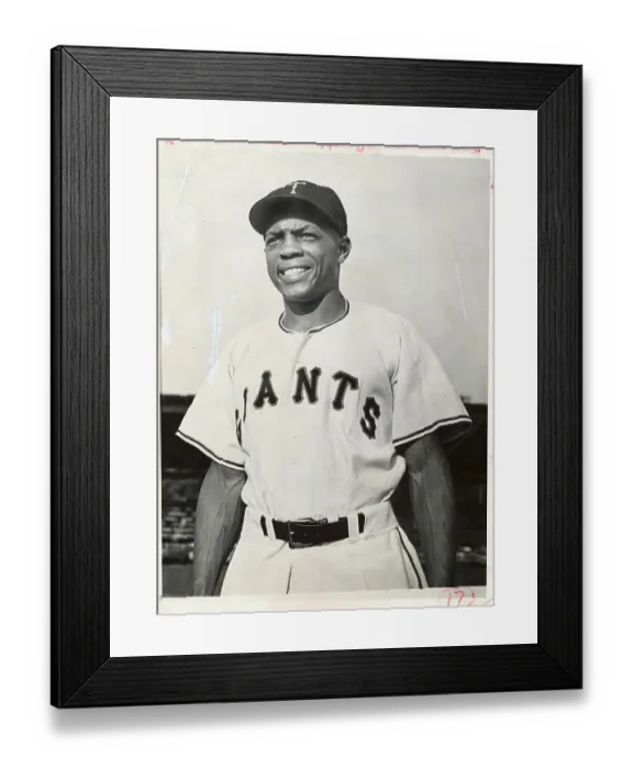 Framed Print : Portrait of Willie Mays Framed Print : Portrait of Willie Mays