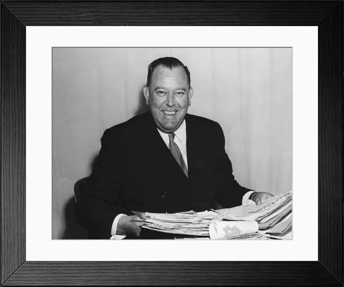 Framed Print : UN Secretary General Trygve Lie Reading Letters Framed Print : UN Secretary General Trygve Lie Reading Letters