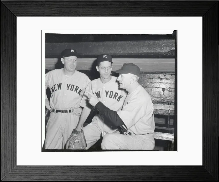 Framed Print : Casey Stengel Speaking with Tom Ferrick and Joe Ostrowski Framed Print : Casey Stengel Speaking with Tom Ferrick and Joe Ostrowski