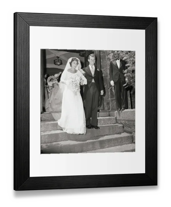 Framed Print : Robert F. Kennedy and Wife Leave Church Framed Print : Robert F. Kennedy and Wife Leave Church