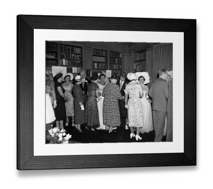 Framed Print : Wedding Reception for Robert and Ethel Kennedy Framed Print : Wedding Reception for Robert and Ethel Kennedy