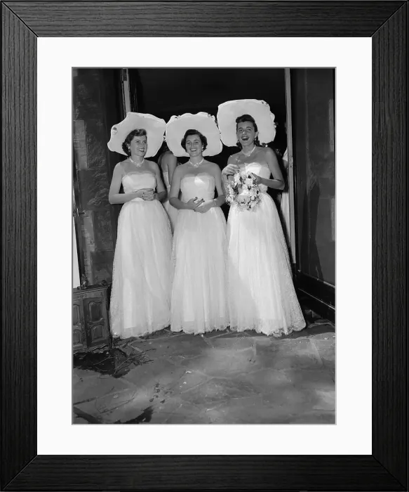 Framed Print : Portrait of Kennedy Sisters