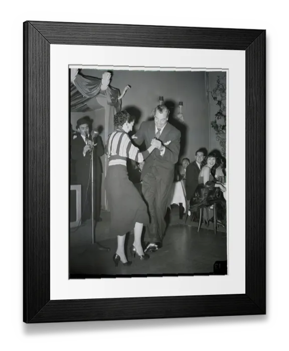 Framed Print : Cesar Romero And Partner Dance Framed Print : Cesar Romero And Partner Dance
